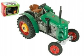 Traktor Zetor 25A zelený na klíček kov 15cm 1:25 Kovap