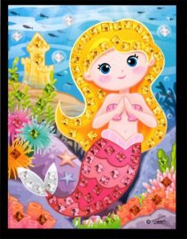 Mozaika mini obrázek mořská panna 10x16cm