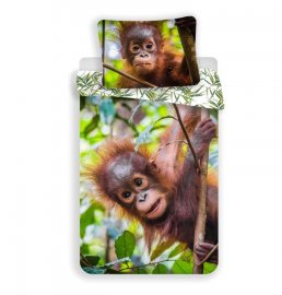 Povlečení Orangutan 02 Bavlna, 140/200, 70/90 cm