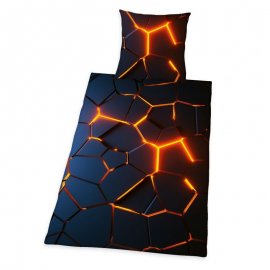 Povlečení 3D Efekt orange Bavlna, 140/200, 70/90 cm